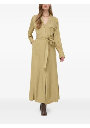 IVY OAK belted shirt dress - Green