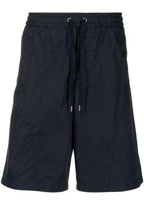 Giorgio Armani drawstring organic cotton track shorts - Blue