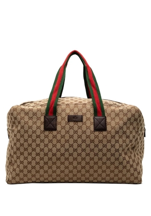 Gucci Pre-Owned 2000-2015 GG Canvas Web travel bag - Brown