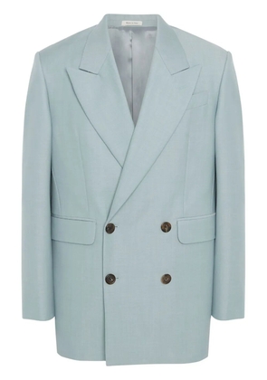 Alexander McQueen double-breasted tailored jacket - Blue