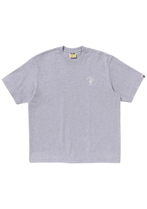 A BATHING APE® logo-embroidered T-shirt - Grey