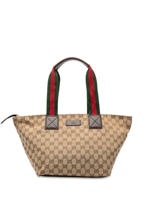 Gucci Pre-Owned 2000-2015 GG Canvas Web tote bag - Brown