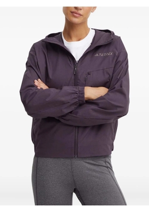 adidas hooded zip-up jacket - Purple