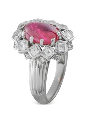 Mauboussin diamond and ruby ring - Silver
