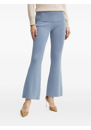 GUESS USA ribbed-knit flared trousers - Blue