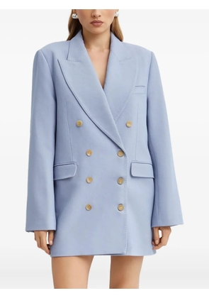 KHAITE Balton double-breasted blazer - Blue