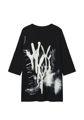 Y's printed T-shirt - Black