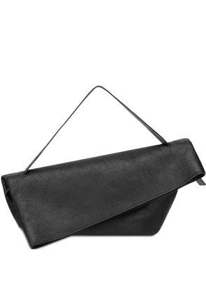 Alberta Ferretti asymmetric leather clutch bag - Black