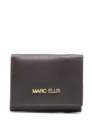 Marc Ellis logo-plaque leather wallet - Brown