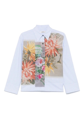 Odeeh floral-print shirt - Blue