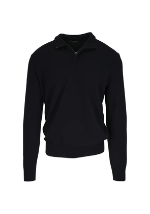 Zegna quarter-zip long-sleeve sweater - Black