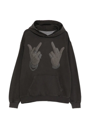 WARMAN graphic hoodie - Grey