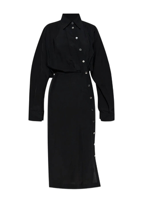 Sportmax button-fastening shirt dress - Black
