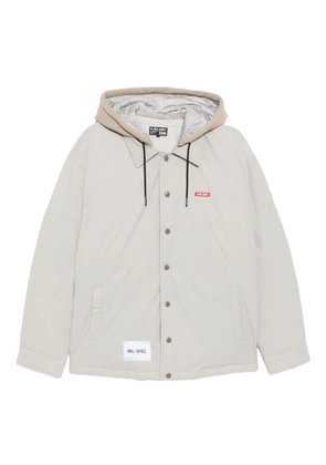izzue logo-embroidered jacket - Grey