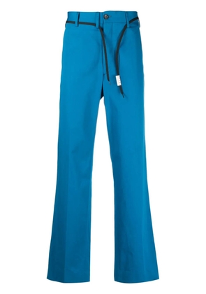 Marni belted straight-leg trousers - Blue