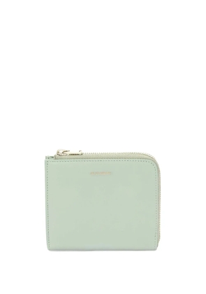 Jil Sander logo-debossed leather wallet - Green