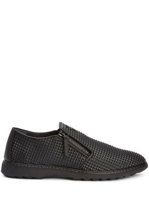 Giuseppe Zanotti Cooper flat leather loafers - Black