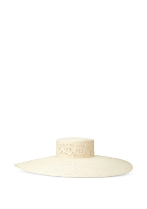 Maison Michel Big Ursula hat - Neutrals