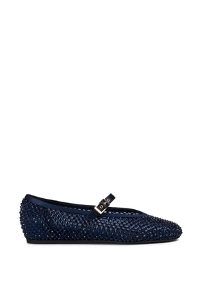 Le Silla Gilda crystal-embellished ballerina shoes - Blue