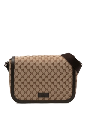 Gucci Pre-Owned 2016-2025 GG Canvas Flap crossbody bag - Brown