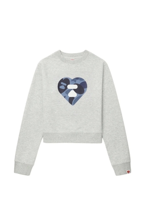 APEE™ by *A BATHING APE® heart print top - Grey
