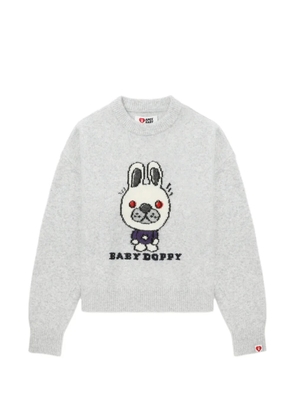 APEE™ by *A BATHING APE® graphic knit jumper - Grey