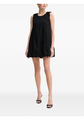 Liviana Conti Kate gathered mini dress - Black