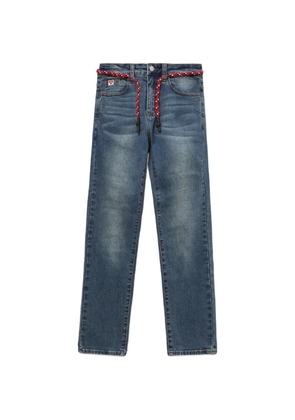 APEE™ by *A BATHING APE® Appe braided straight-leg jeans - Blue