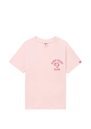 APEE™ by *A BATHING APE® logo graphic T-shirt - Pink
