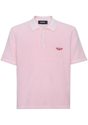 DSQUARED2 logo-appliqué polo shirt - Pink