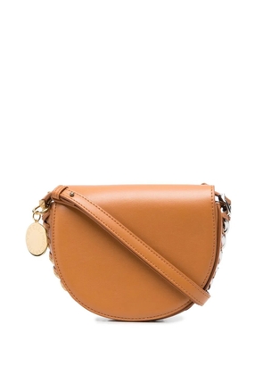 Stella McCartney small Frayme flap shoulder bag - Brown