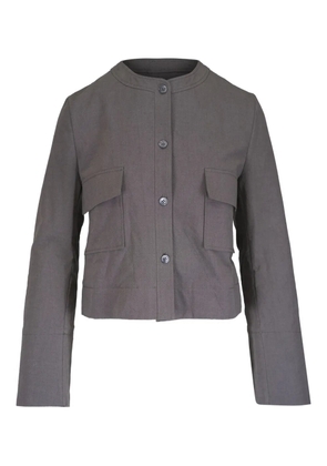 Odeeh collarless jacket - Grey