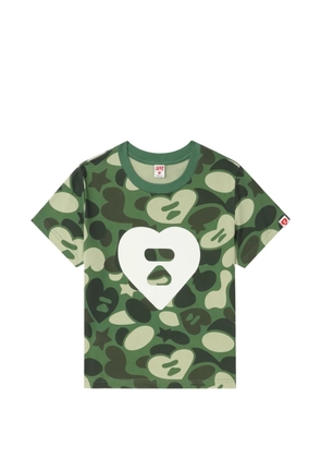 APEE™ by *A BATHING APE® camouflage heart T-shirt - Green