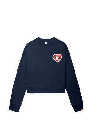 APEE™ by *A BATHING APE® heart appliqué top - Blue