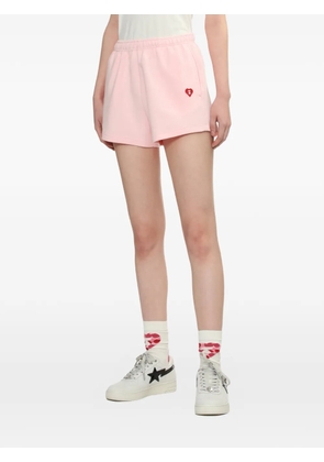 APEE™ by *A BATHING APE® Apee heart embroidered shorts - Pink