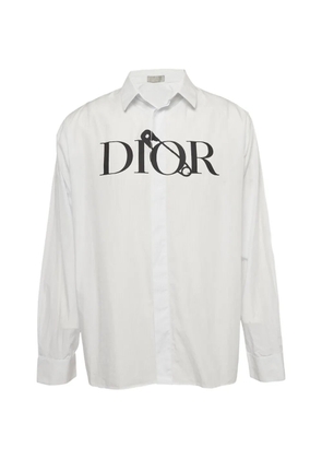 Christian Dior Pre-Owned logo-print shirt - White