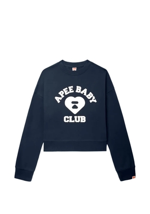 APEE™ by *A BATHING APE® logo print knitwear - Blue