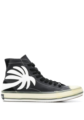Palm Angels palm tree high-top sneakers - Black