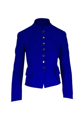 Akris mandarin-collar jacket - Blue