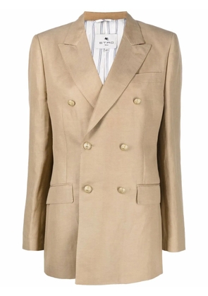 ETRO double-breasted jacket - Brown