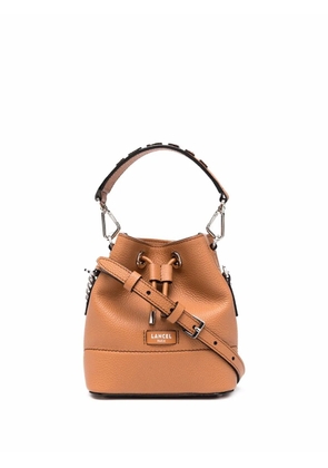 Lancel drawstring leather bag - Brown