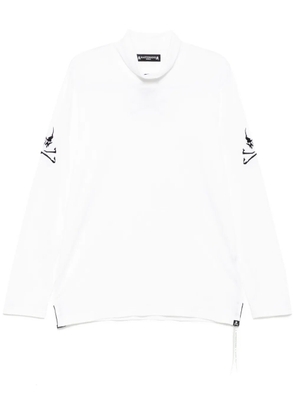 Mastermind World logo embroidery long-sleeves T-shirt - White