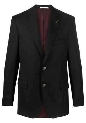 Pal Zileri brooch-detail single-breasted blazer - Black
