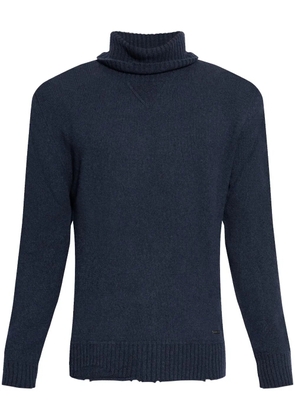 DSQUARED2 fine-knit roll-neck sweater - Blue