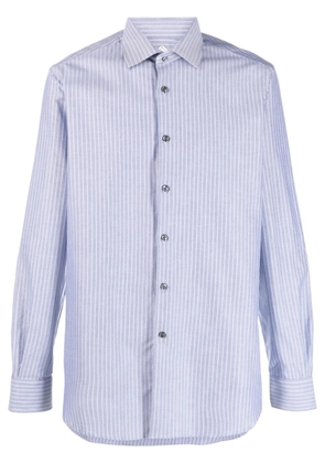 Pal Zileri pinstripe cotton shirt - Blue