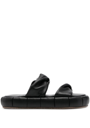 Themoirè Air platform sandals - Black