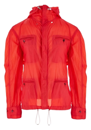 Ferragamo four-pocket hooded jacket - Red