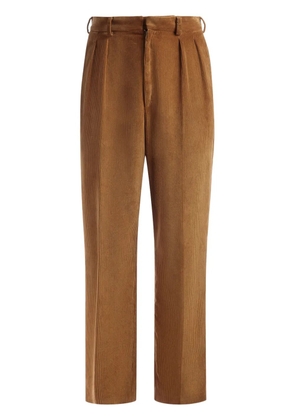 Bally pressed-crease tailored trousers - Brown
