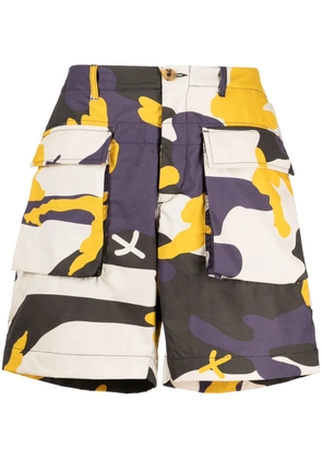 The Power For The People camouflage-print deck shorts - Neutrals