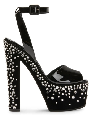 Giuseppe Zanotti Tarifa Jewel 170mm platform sandals - Black